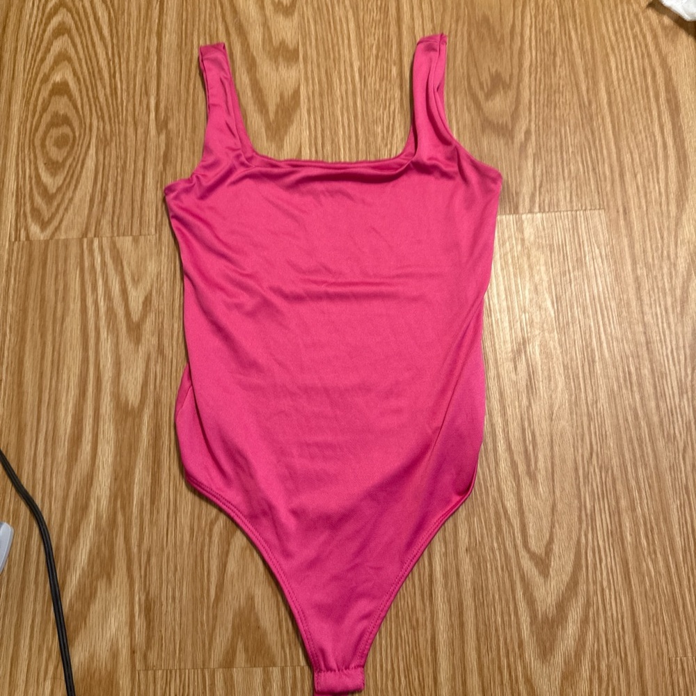 Hot pink bodysuit